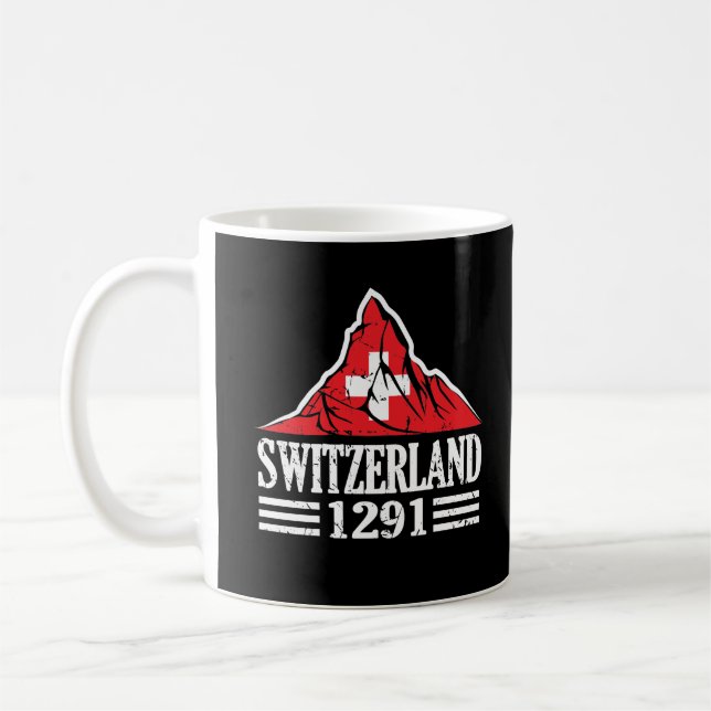 Mug Drapeau Suisse Matterhorn depuis 1291 (Gauche)