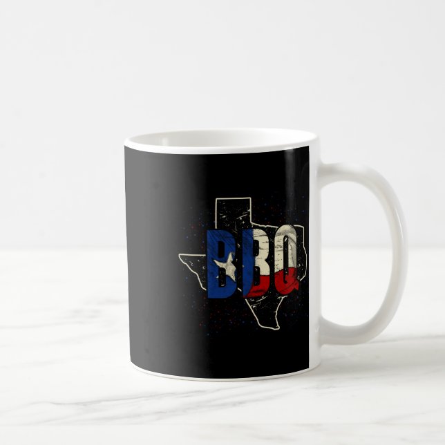 Mug Drapeau Texan Fier Cadeau Américain Barbecue Texas (Droite)