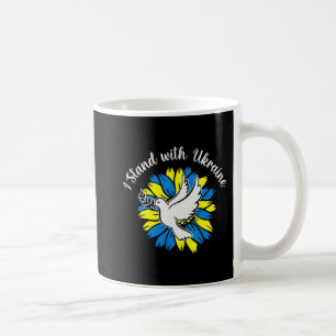 Mug Drapeau Tournesol Ukrainien Dove Ukraine I stand w
