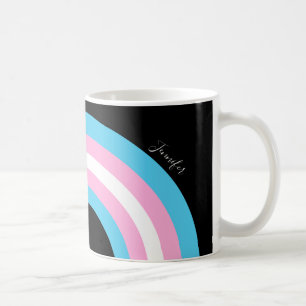 Mug Drapeau Transgenre Rainbow Pride Monogram Coffee M