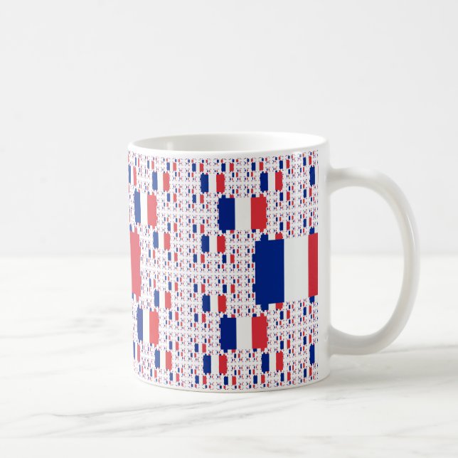 Mug Drapeau Tricolor France en plusieurs couches color (Droite)