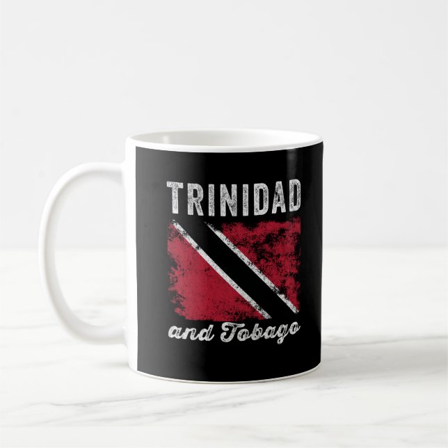 Mug Drapeau trinidadien en détresse (Gauche)
