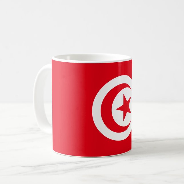 Mug Drapeau tunisien (Devant gauche)