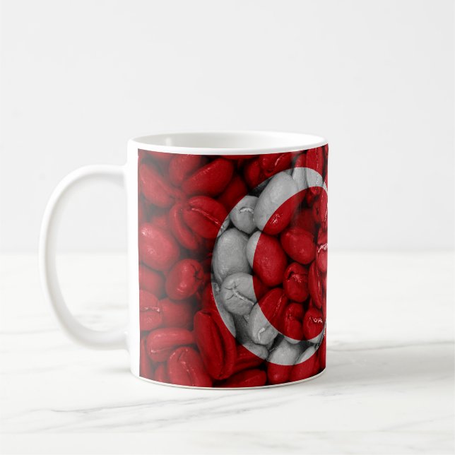 Mug Drapeau turc avec café (Gauche)