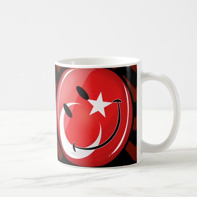 Mug Drapeau turc de sourire (Droite)