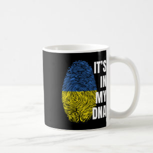 Mug Drapeau ukrainien Empreinte digitale ADN Ukraine
