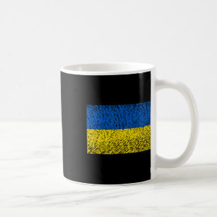 Mug Drapeau ukrainien en détresse bleu jaune patriotiq