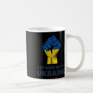 Mug Drapeau ukrainien - Je suis avec le drapeau de l'U