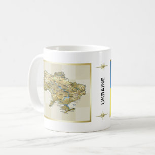 Mug Drapeau ukrainien + Musique de la carte