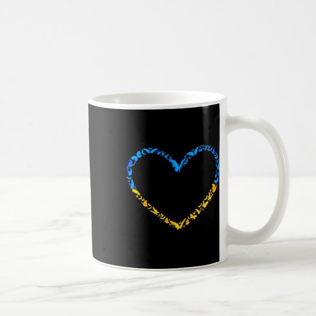 Mug Drapeau ukrainien Paix Drapeau ukrainien Papillon  (Droite)