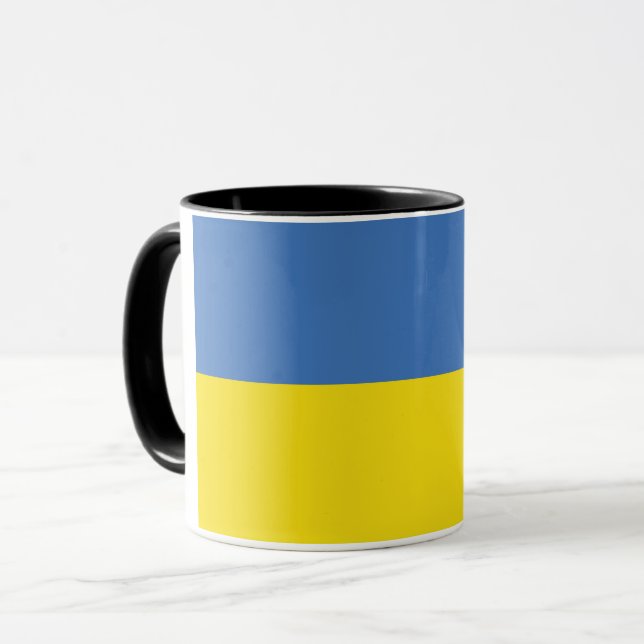 Mug Drapeau ukrainien Slava Ukraini С л а в а р У к  d (Devant gauche)