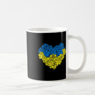 Mug Drapeau ukrainien ukrainien ukrainien Fleur Cœur