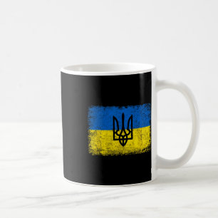 Mug Drapeau ukrainien vintage Ukraine Armée Trident