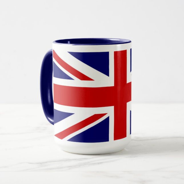 Mug Drapeau Union Jack du Royaume-Uni (Devant gauche)