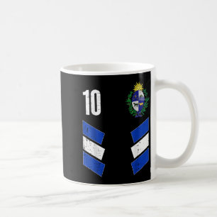 Mug Drapeau Uruguay Numéro 10 Supporter de Football Ho