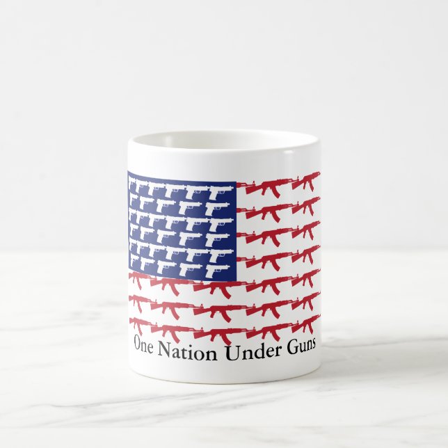 Mug Drapeau US AUCUN contrôle sur les armes (Centre)