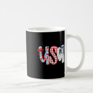 Mug Drapeau Usa 4 Juillet Coquette Bow Floral Patrioti
