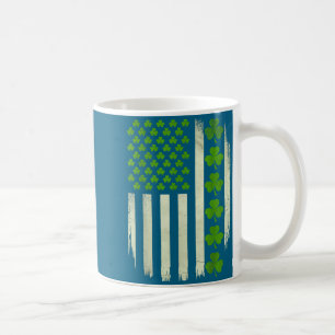 Mug Drapeau Usa Américain National Irlandais Trèfles S