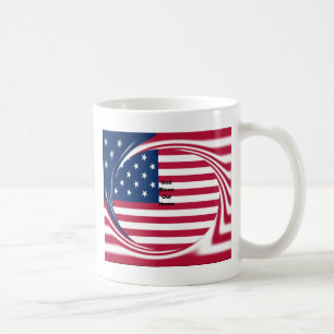 Mug Drapeau USA avec Dieu Bénissez notre maison design
