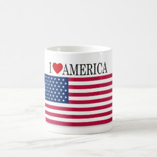 Mug Drapeau USA J'aime l'Amérique