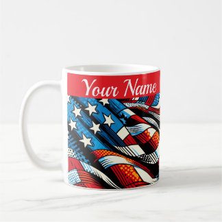 Mug Drapeau USA Personnalisé