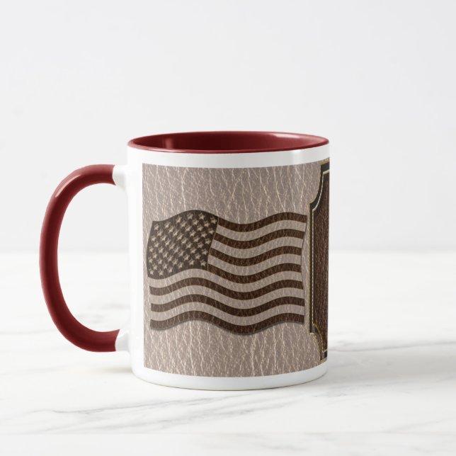 Mug Drapeau USA Soft en cuir (Gauche)