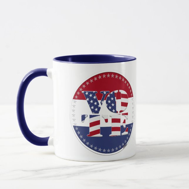 Mug Drapeau USA V O T E 2024 (Gauche)