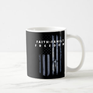 Mug Drapeau Usa Vintage Foi Famille Dom Patriotique Ch