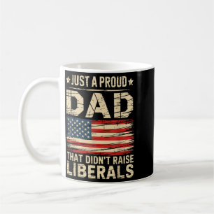 Mug Drapeau Usa Vintage Un Papa Fier Qui N'a Pas Élevé