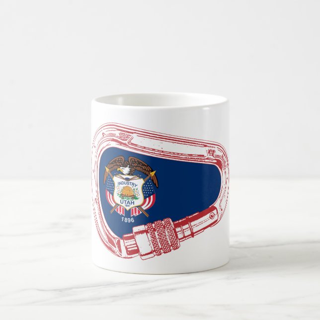 Mug Drapeau Utah Escalade carabiner (Centre)