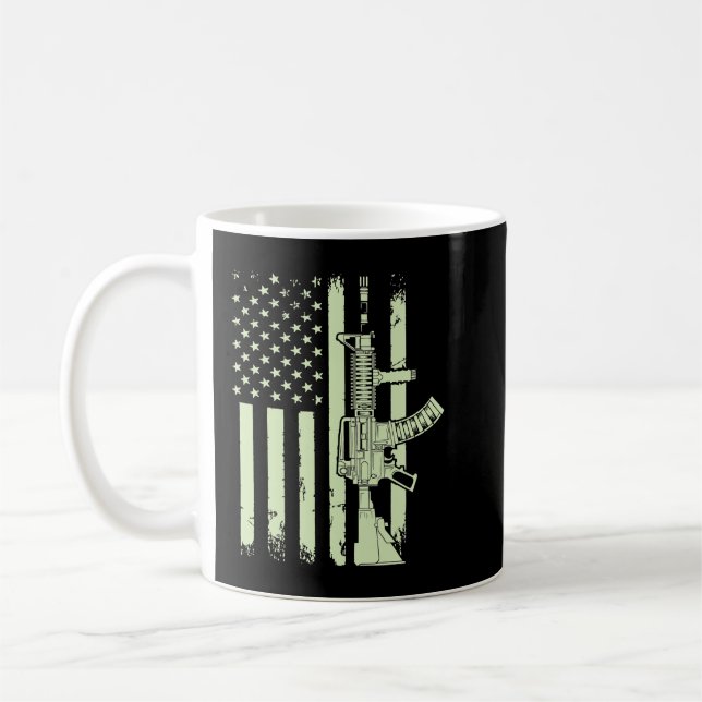Mug Drapeau vétéran américain 55 (Gauche)