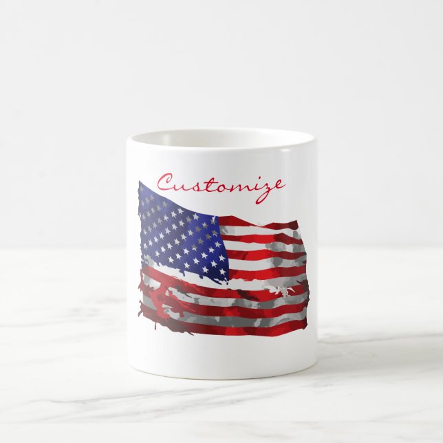 Mug Drapeau vintage américain Thunder_Cove (Centre)