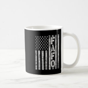 Mug Drapeau vintage américain Trump Fafo Patriotique R