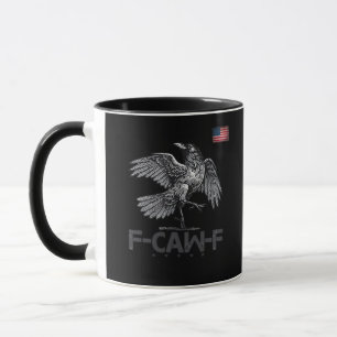 Mug Drapeau vintage F-Caw-F Vache Oiseau Drôle USA Hum
