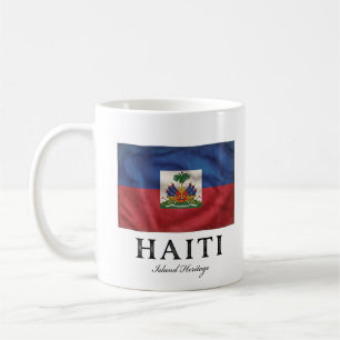 Mug Drapeau Vintage Haïti Patrimoine des Caraïbes