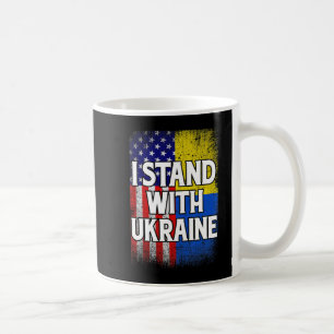 Mug Drapeau vintage ukrainien américain Ukraine patrio