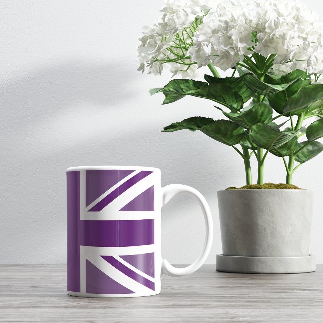 Mug Drapeau violet britannique Union Jack Souvenir (Créateur téléchargé)