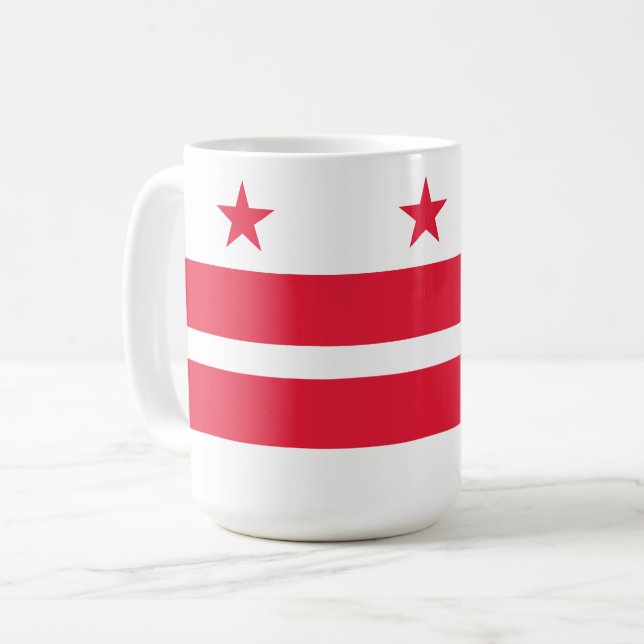 Mug Drapeau Washington DC (Devant gauche)