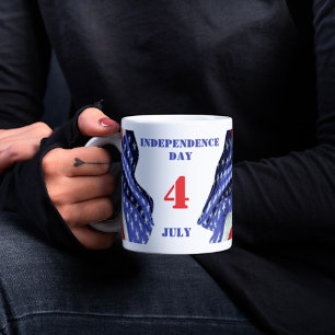 Mug Drapeaux américains pour le Jour de l'Indépendance