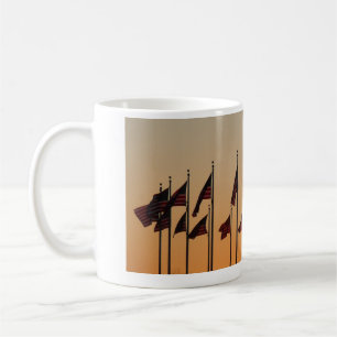 Mug Drapeaux au coucher du soleil Patriotique américai
