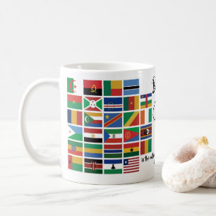 Mug DRAPEAUX chrétiens personnalisés d'AFRIQUE