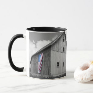 Mug Drapeaux de nos agriculteurs - Grange avec drapeau