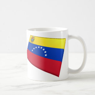 Mug Drapeaux des USA et du Venezuela