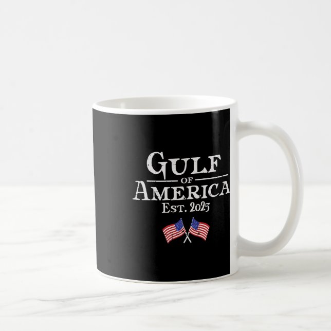 Mug Drapeaux Du Golfe D'Amérique 2025 Hommes Femmes En (Droite)