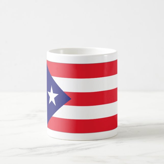 Mug Drapeaux du monde café-tasse-Porto Rico (Centre)