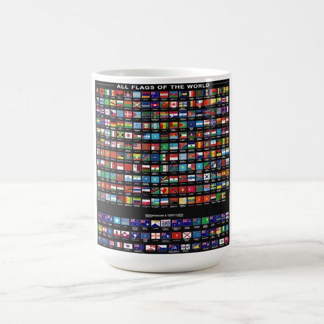 Mug Drapeaux du monde – Collection de 195 nations (Centre)