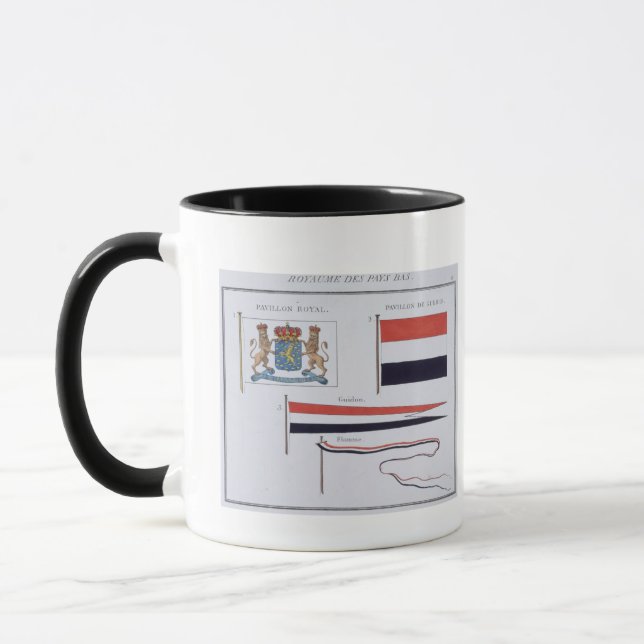 Mug Drapeaux du royaume de Pays-Bas, d'a (Gauche)