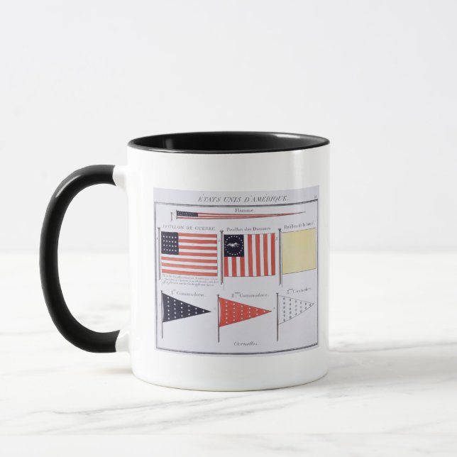 Mug Drapeaux et fanions maritimes américains, d'un (Gauche)