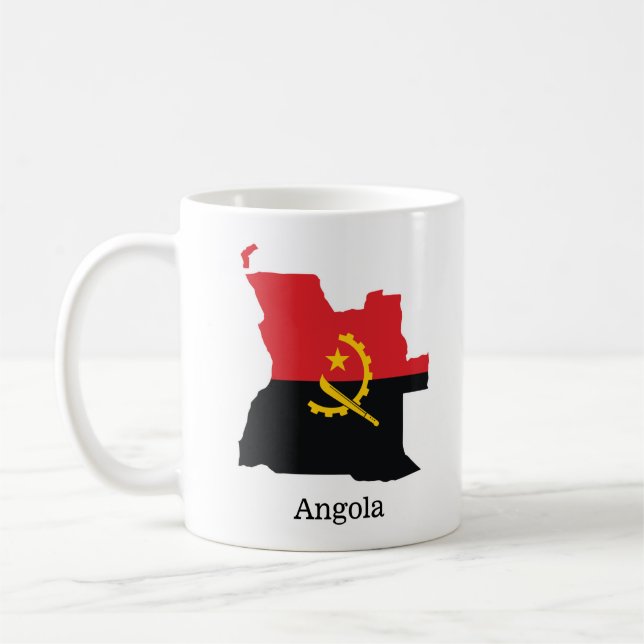 Mug Drapeaux et pays Angola (Gauche)