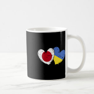 Mug Drapeaux Japon Ukraine Cœur Japonais Ukrainien Dou